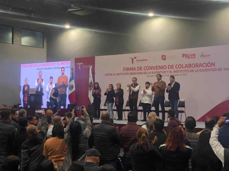 Encabeza Gobernador Américo Villarreal firma de convenio entre IMJ y el IJT Encabeza Gobernador Américo Villarreal firma de convenio entre IMJ y el IJT