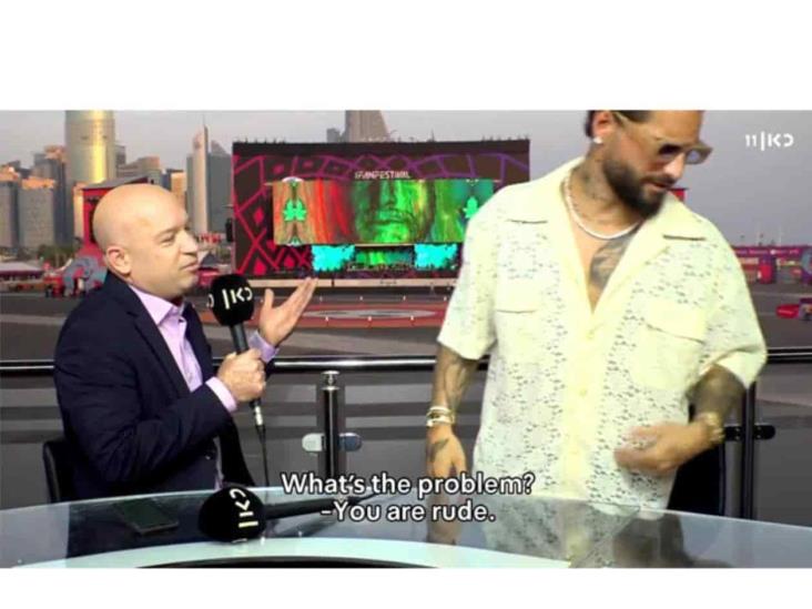 Abandona entrevista al cuestionarlo sobre Qatar Abandona entrevista al cuestionarlo sobre Qatar